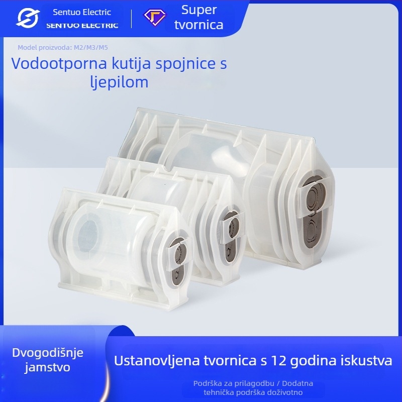 Podzemna kutija za spojeve za uličnu rasvjetu, serija M2/M3/M5, vodootporna kutija s ljepilom, najlonsko kućište, IP68