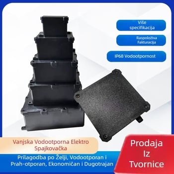 Vanjska kutija za spojne instalacije, IP68 vodootporna, PC-plastika otporna na vatru, za podzemnu ugradnju