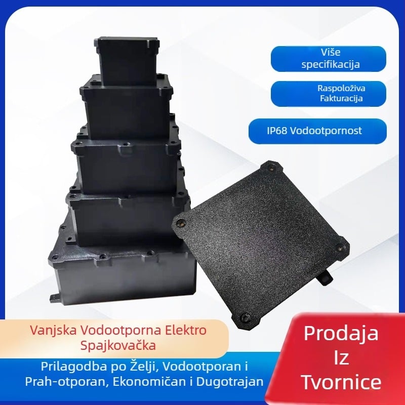 Vanjska kutija za spojne instalacije, IP68 vodootporna, PC-plastika otporna na vatru, za podzemnu ugradnju