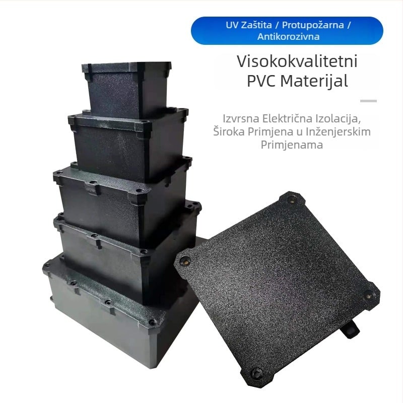 Vanjska kutija za spojne instalacije, IP68 vodootporna, PC-plastika otporna na vatru, za podzemnu ugradnju