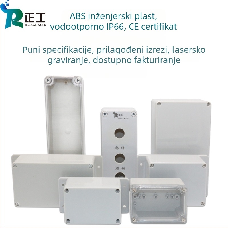 Zhengong Electric Vodootporna plastična kutija za elektrospojke s prozirnim poklopcem, za unutarnje i vanjske instalacije