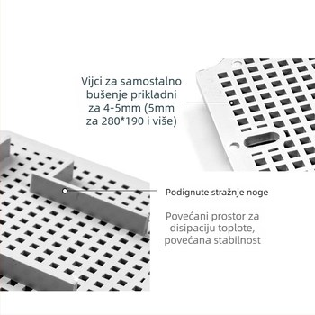 CNWZDQ vodootporna montažna ploča za kutiju s plastičnom ćelijastom mrežom za razvodnu kutiju