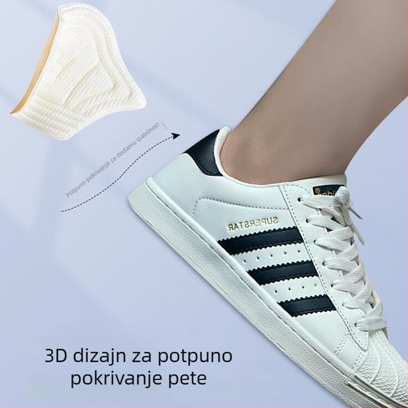 Hebson protivpopećna podložka pete – protuklizna podložica pete; kompatibilno sa tenisicama, kožnim cipelama, čizmama, casual i radnim cipelama; univerzalni stil; sve sezone