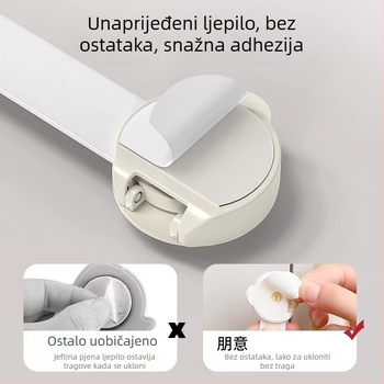 Dječja sigurnosna brava za ladice i ormariće – protiv zaglavljivanja, protiv otvaranja, klizna brava