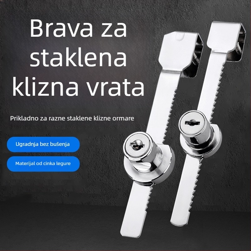Gu Rui 328 Brava za staklenu vitrinu, Cinkovog legure, Za staklene vitrine, Moderan minimalistički stil