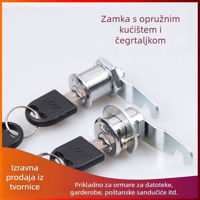 Brava za ormar Circlip Lock za spisovne ormariće, cinkovog legura, moderni minimalistički stil