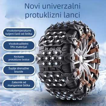 Univerzalni antiskid lanac za automobilne gume - Guma, Univerzalna kompatibilnost, 315 g, Podrijetlo: Hubei