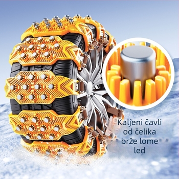 Univerzalni antiskid lanac za automobilne gume - Guma, Univerzalna kompatibilnost, 315 g, Podrijetlo: Hubei