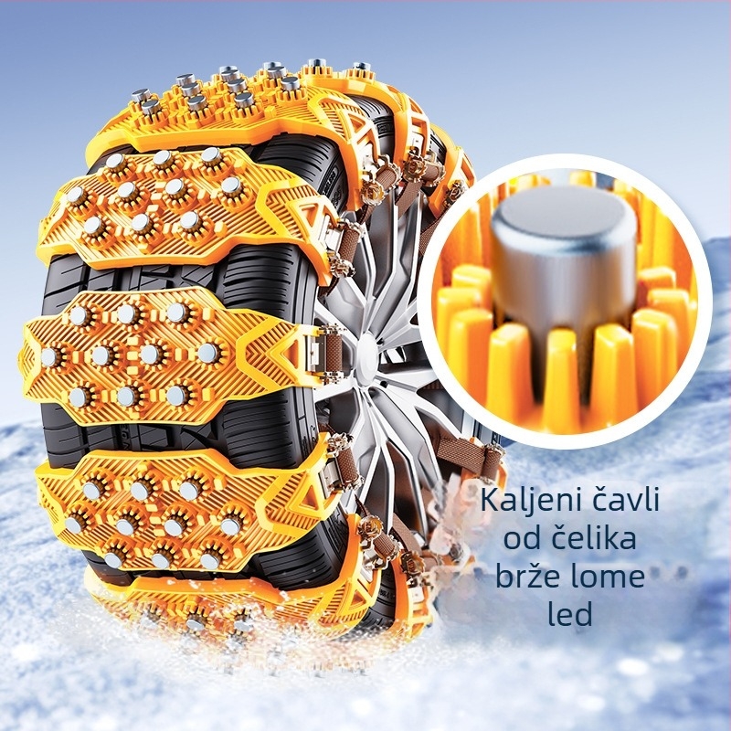 Univerzalni antiskid lanac za automobilne gume - Guma, Univerzalna kompatibilnost, 315 g, Podrijetlo: Hubei