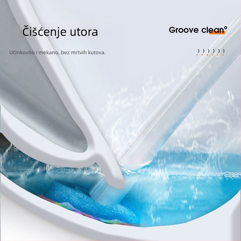 Zidni jednokratni set četke za zahod – plast; tisk logotipa dostupan; prilagodba; privatna etiketa dostupna; pakiranje 40 komada