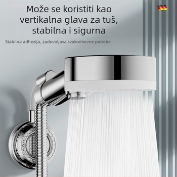 Držač za tuš s ljepilnim ugradnim sustavom, bez bušenja, nehrđajući čelik, novi kineski stil