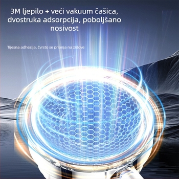 Držač za tuš s ljepilnim ugradnim sustavom, bez bušenja, nehrđajući čelik, novi kineski stil