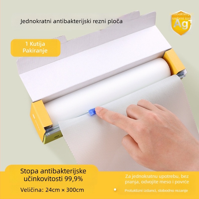 Jednokratna plastična podloga za rezanje Ju Meow – antisklizna, antibakterijska; kućna i prijenosna upotreba; podrijetlo Guangdong; izlazak na tržište ljeto 2021