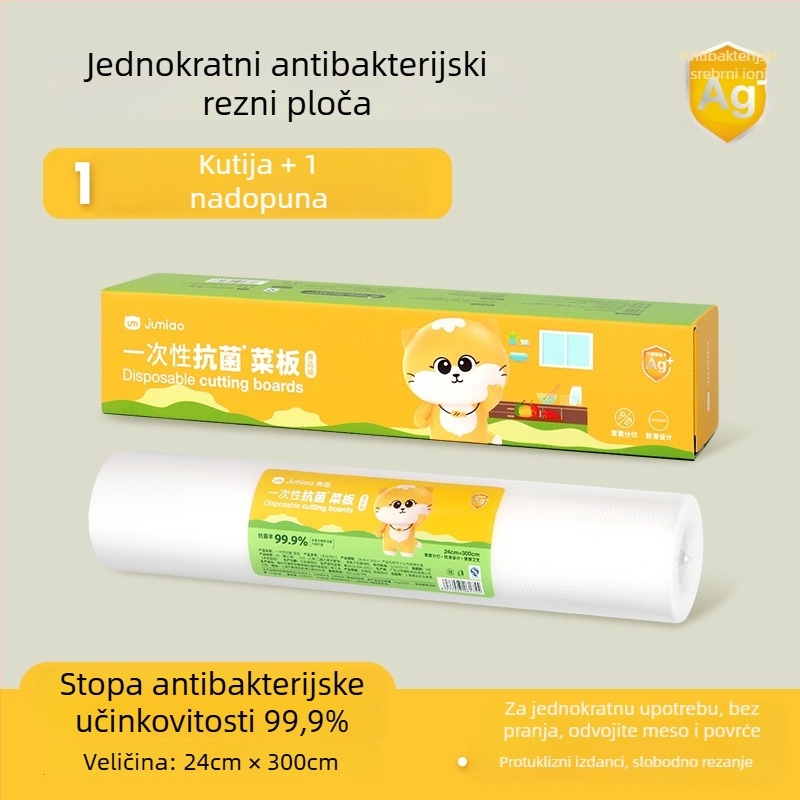 Jednokratna plastična podloga za rezanje Ju Meow – antisklizna, antibakterijska; kućna i prijenosna upotreba; podrijetlo Guangdong; izlazak na tržište ljeto 2021