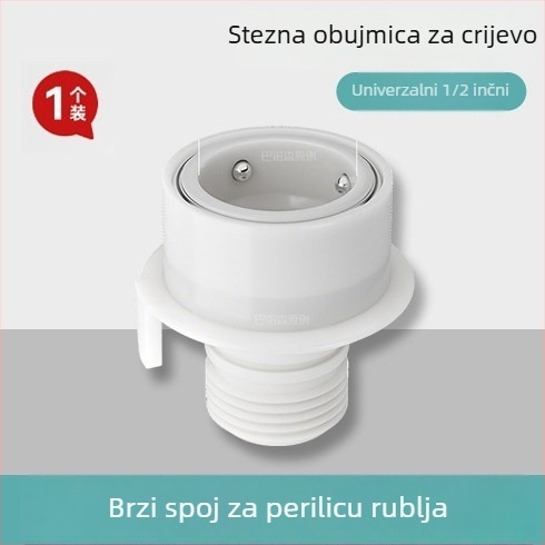 Adapter za perilicu rublja s 4-portnim brzim spojem, snap-on konverzijski konektor, ABS materijal, model Xyjg042, moderni minimalistički stil
