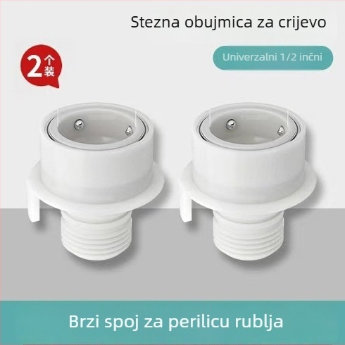 Adapter za perilicu rublja s 4-portnim brzim spojem, snap-on konverzijski konektor, ABS materijal, model Xyjg042, moderni minimalistički stil