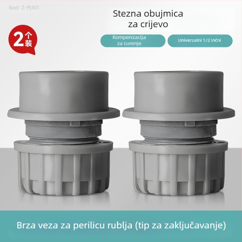 Adapter za perilicu rublja s 4-portnim brzim spojem, snap-on konverzijski konektor, ABS materijal, model Xyjg042, moderni minimalistički stil