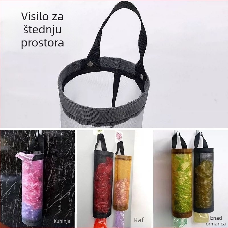Zidna torba za kuhinju za skladištenje – poliester, visi organizator, trodimenzionalni dizajn, višenamjenska