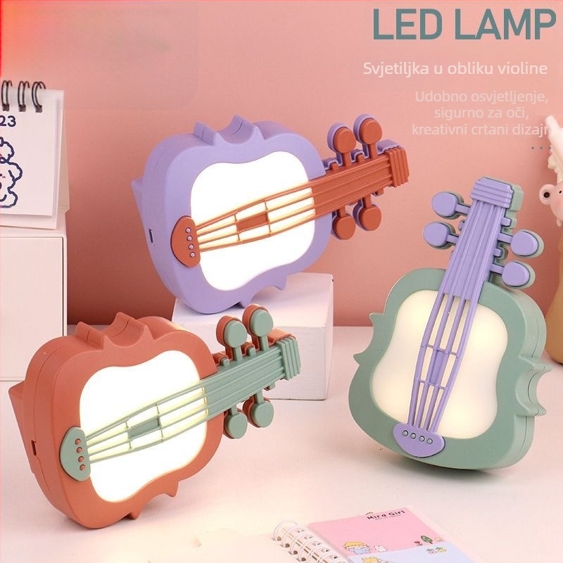 LED stolna lampa za studentski dom — USB napajanje, plastično sjenilo, gumbasti prekidač, noćno svjetlo