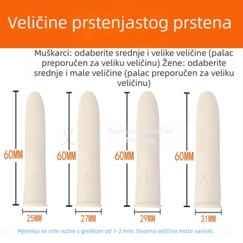 Lateksni prstenski rukav, protuklizna tekstura, ojačani dizajn, pakiranje 100 komada