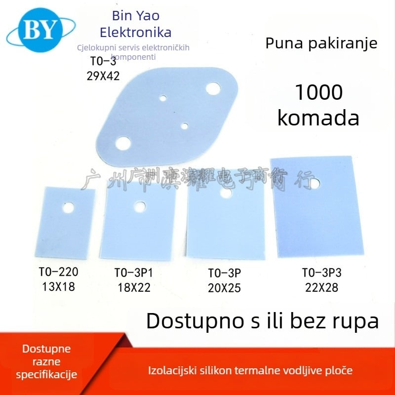 Izolacijska brtvila za tranzistore snage (TO-220/TO-3P/TO-247) – Shinohama