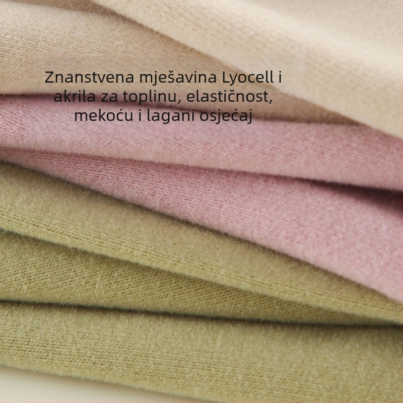 Dječji termalni set s visokim ovratnikom – unisex top i bottom, Lyocell smjesa, debeli topli materijal, za jesen i zimu