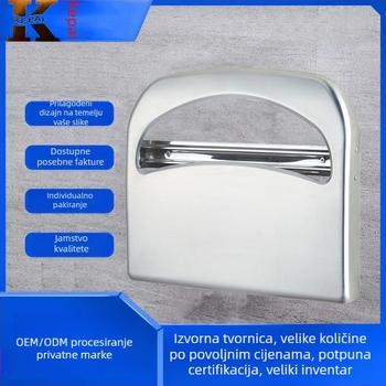 Zidni držač WC papira i kutija za maramice od 304 nehrđajućeg čelika, ovalni oblik, završna obrada: brushed, spray-painted, titanium plated; ISO 9001