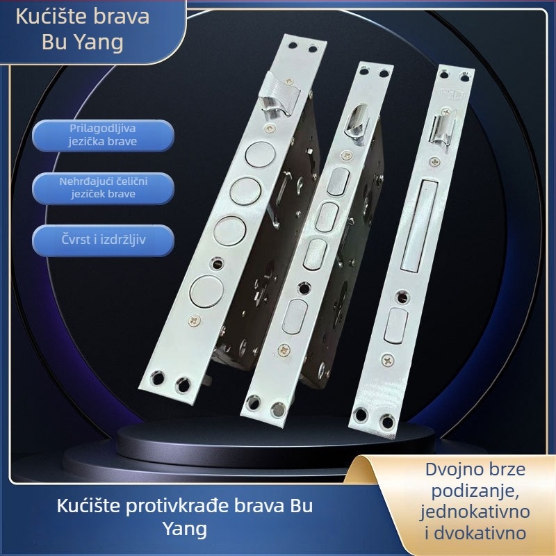 Buyang tijelo brave za vrata – ručkasta brava, metal, za protuprovalna vrata, vile i drvena vrata, moderni minimalistički stil (Brand: Buyang; Tip: ručkasta brava; Materijal: metal; Primjena: protuprovala vrata/vile/drvena vrata; Stil: moderni minimalistič