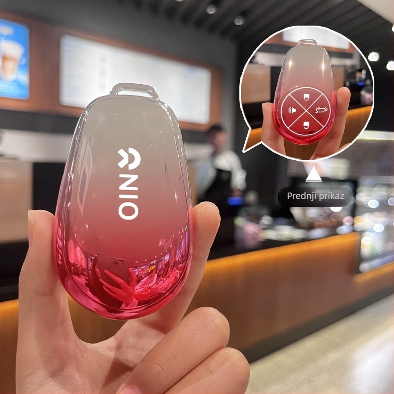 Poklopac ključa za NIO ET7/ET5/ES7/EC7 — TPU, gradijentni stil tipke, vrhunski dizajn, kompatibilan ES6/ES8/EC6