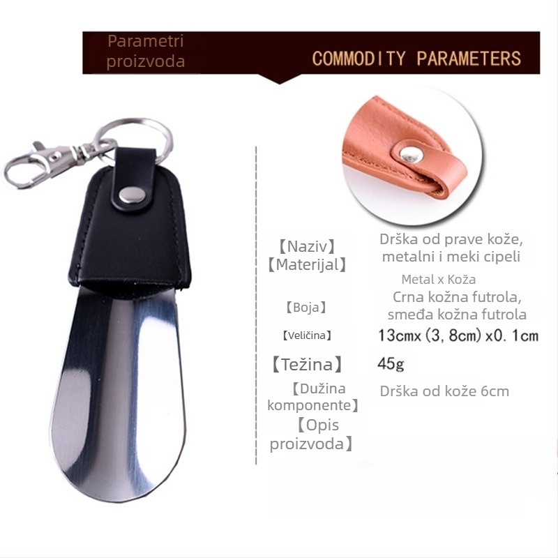 AD202 Nehrđajući čelični dodatak za obuću s ključenkom i kožnim detaljem | Stil: figura, dnevni casual; Marka: Auspicious Foot; Sezone: ljeto, zima, proljeće, jesen