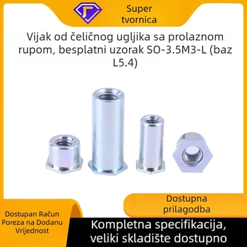 Rivet spoj za šasiju i kabelski okvir, galvanizirana ugljična čelika, klasa 4.8, standard GB-SO, marka Fine snail