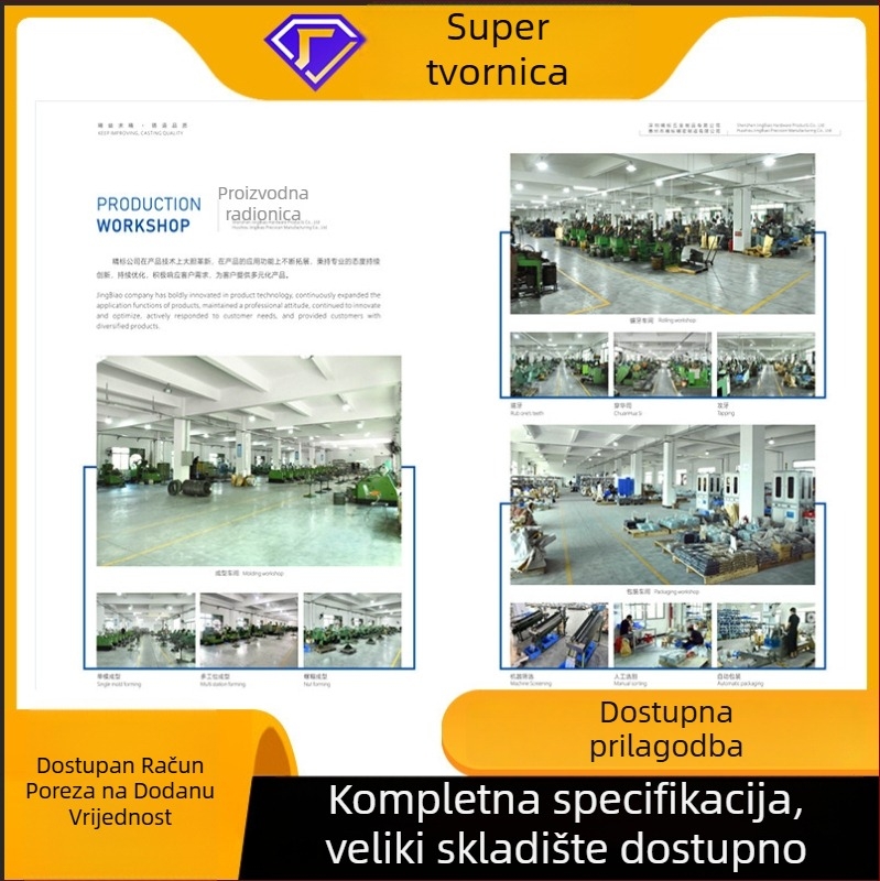 Rivet spoj za šasiju i kabelski okvir, galvanizirana ugljična čelika, klasa 4.8, standard GB-SO, marka Fine snail