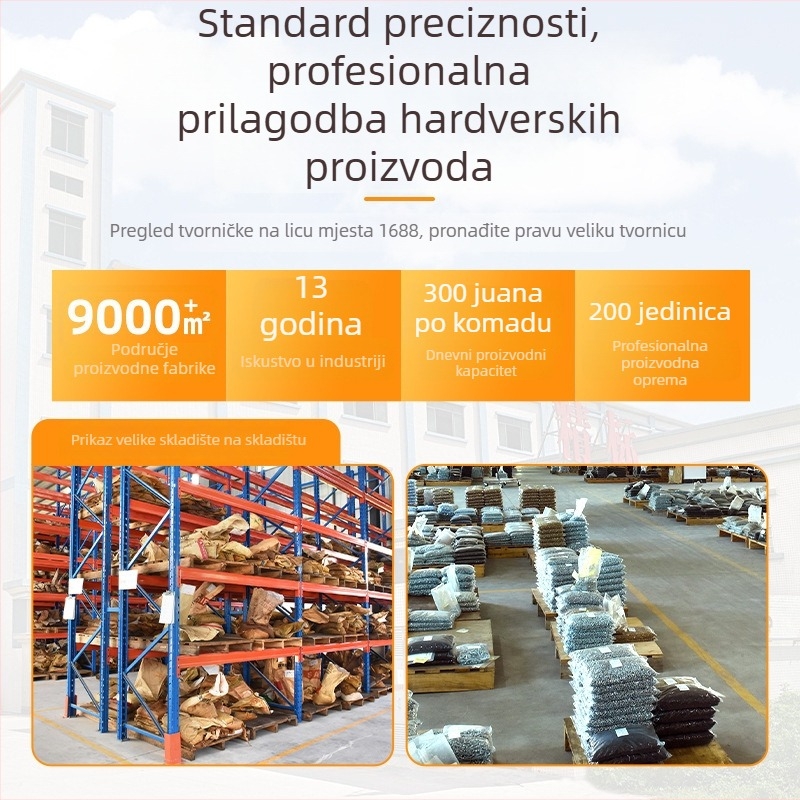 Rivet spoj za šasiju i kabelski okvir, galvanizirana ugljična čelika, klasa 4.8, standard GB-SO, marka Fine snail