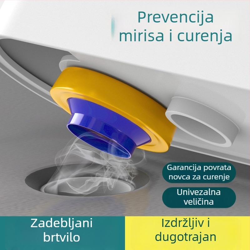 Zaptivački prsten za toaletni flanš, protiv mirisa, protiv curenja, debeli gumeni brtveni prsten, univerzalna kompatibilnost — Home Rhyme