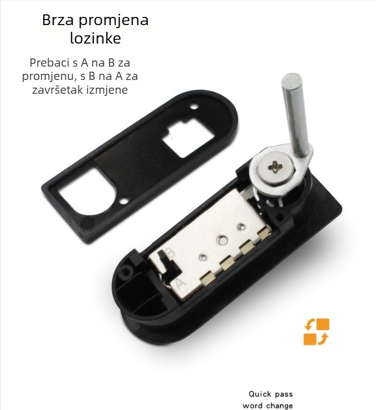 Mehanički zaključavač za ladice i ormare | Su Kepu | ABS plast/legura | model 20221030 | primjena: jedno/duo/trio zaključavanje