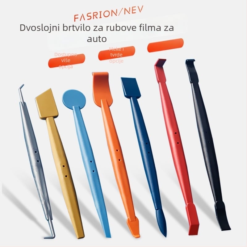 Set alata za uklanjanje rubova automobilske folije Baxifui, plastični materijal, skraper, bez prilagodbe