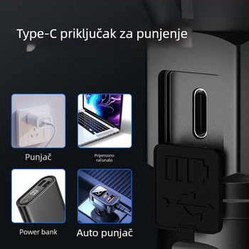 Punjavajuća LED svjetiljka P50 s dugim dometom iznad 500 m, baterija 4000mAh, 10W, kućište od aluminijske legure