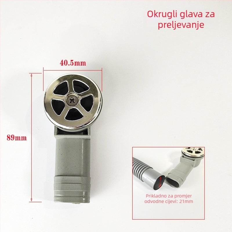 Kuhinjski odvod PP, S-krivulja, vučni mehanizam, XSQ-003