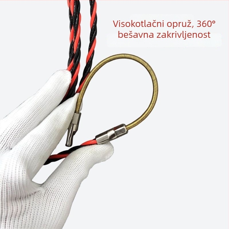 Trostruki kabelski provodnik za električne instalacije | Vodi kabel kroz zid i cijev PVC/plastika/metal | Težina 0,3–0,9 kg