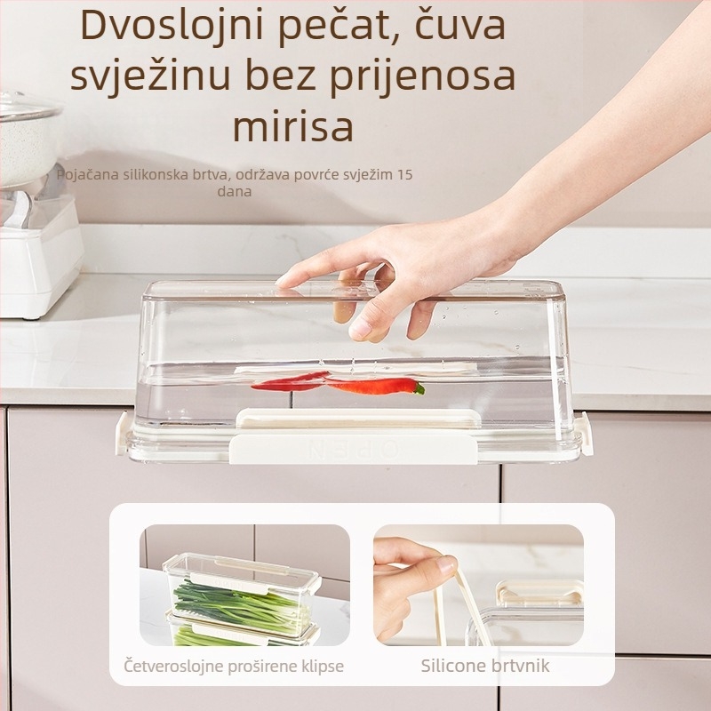 Japanski stil plastična kutija za hladnjak – prenosna, čuva svježinu