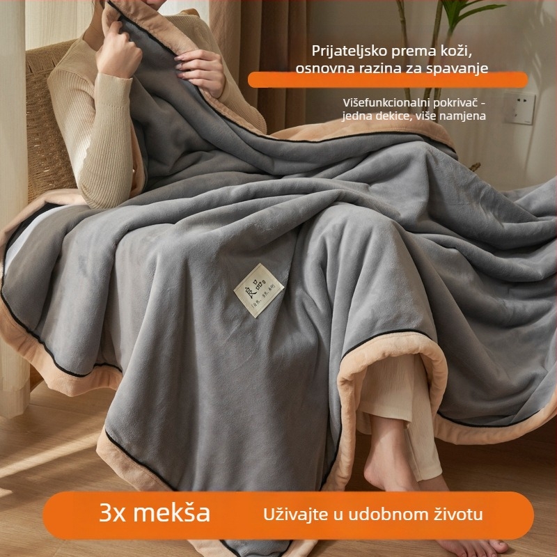 Sleeping Cute Rabbit milk fleece deka za bebe od poliestera, 2000–2500 g, za sve sezone