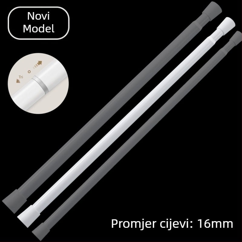 Best Window Decorations teleskopinska zavjesa šipka – od željeza, modernog minimalističkog stila, prilagodljiva