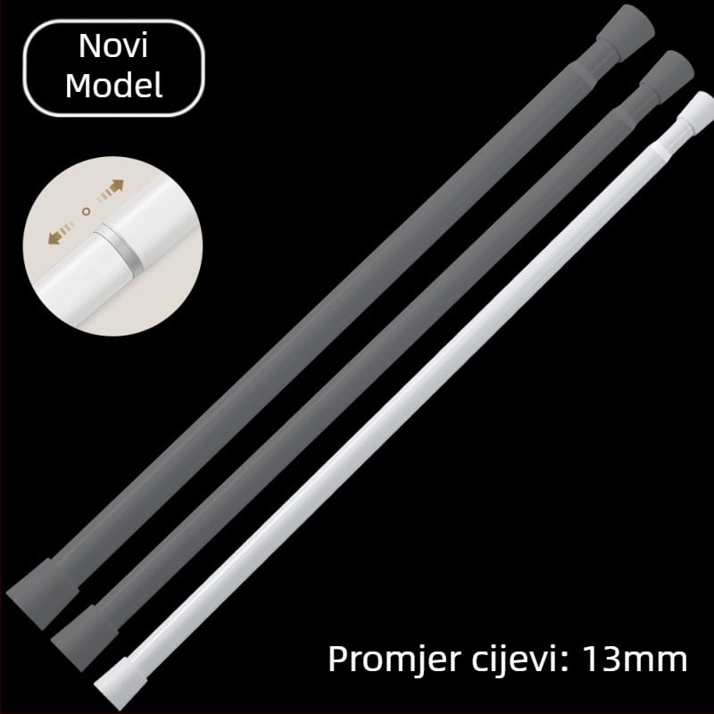 Best Window Decorations teleskopinska zavjesa šipka – od željeza, modernog minimalističkog stila, prilagodljiva