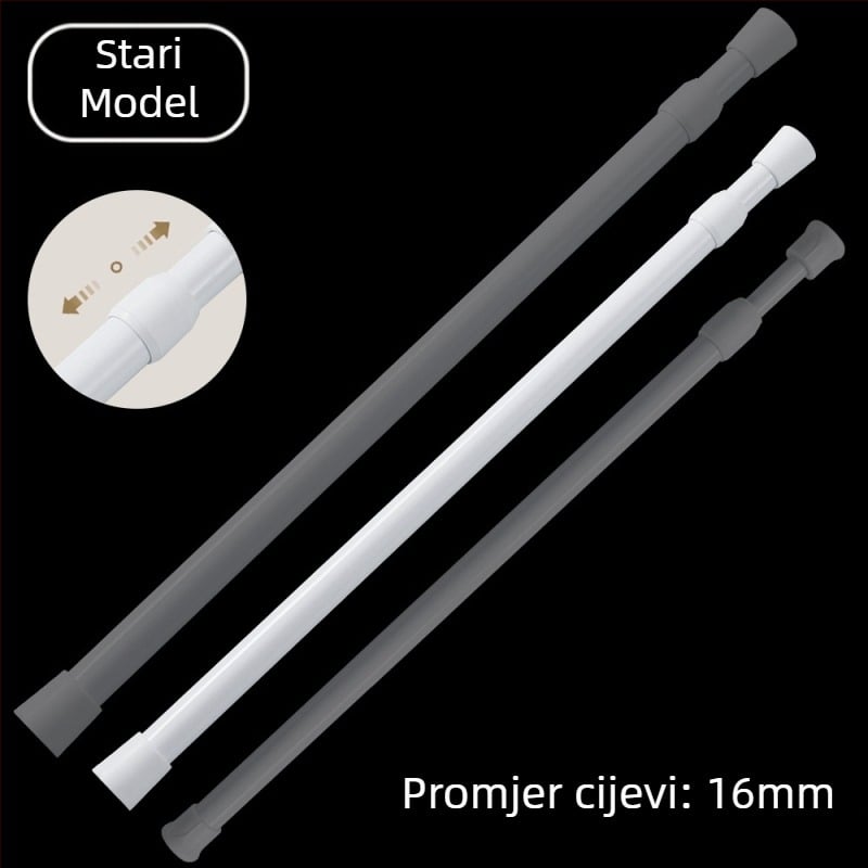 Best Window Decorations teleskopinska zavjesa šipka – od željeza, modernog minimalističkog stila, prilagodljiva