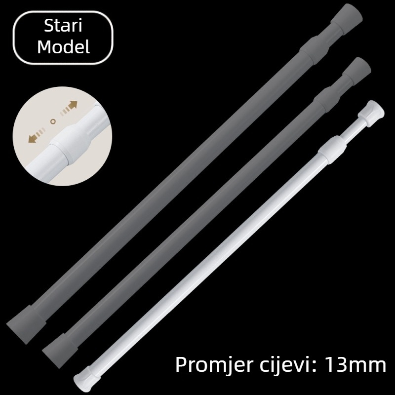 Best Window Decorations teleskopinska zavjesa šipka – od željeza, modernog minimalističkog stila, prilagodljiva