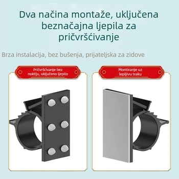 Samoodvješni držač cijevi za vodu i odvod — Bez bušenja, Model: Fixed pipe clamp, Šifra proizvoda: Gdgka-1, Materijal: PVC, Izrada: Regular Fit, Marka: Neck strength
