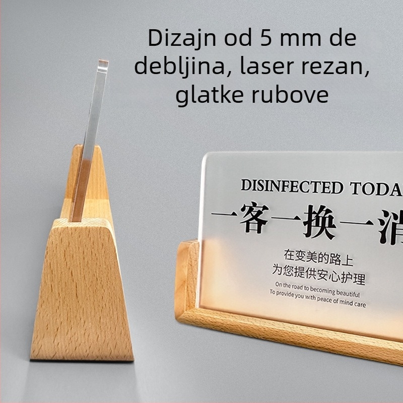 Akrilni hotelski znak, UV otisak, prilagodljiva pločica s imenom, porijeklo Nanjing Jiangsu