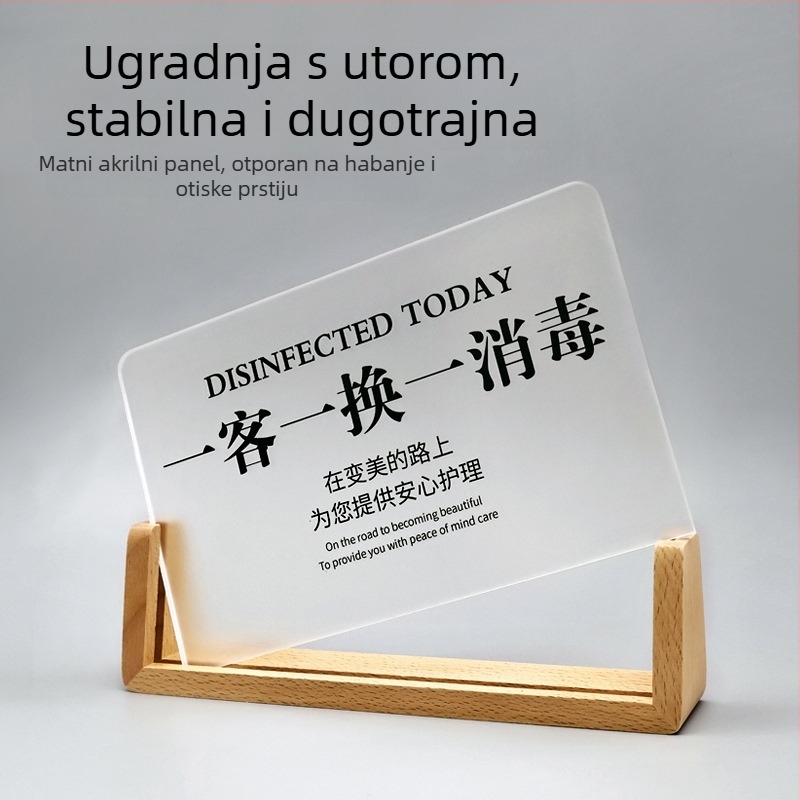 Akrilni hotelski znak, UV otisak, prilagodljiva pločica s imenom, porijeklo Nanjing Jiangsu