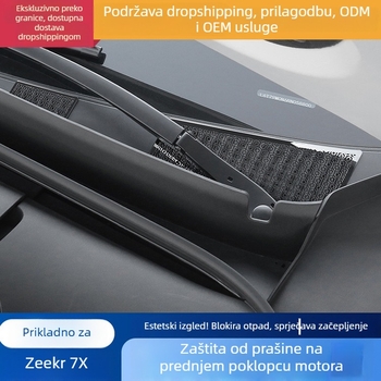 Poklopac motora od nehrđajućeg čelika i mreža protiv insekata za Zeekr 7X, zaštita motornog prostora