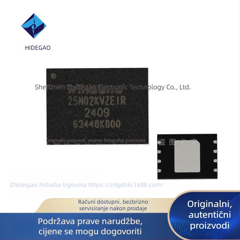 SPI flash memorijski čip, W25N02KVZEIR, WSON-8 paket, 2GB